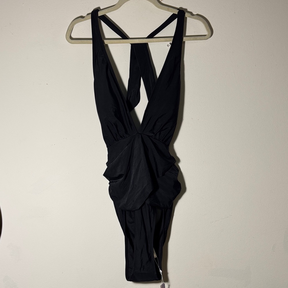 Cupshe Black One-Piece Swimsuit NWT Size XL
